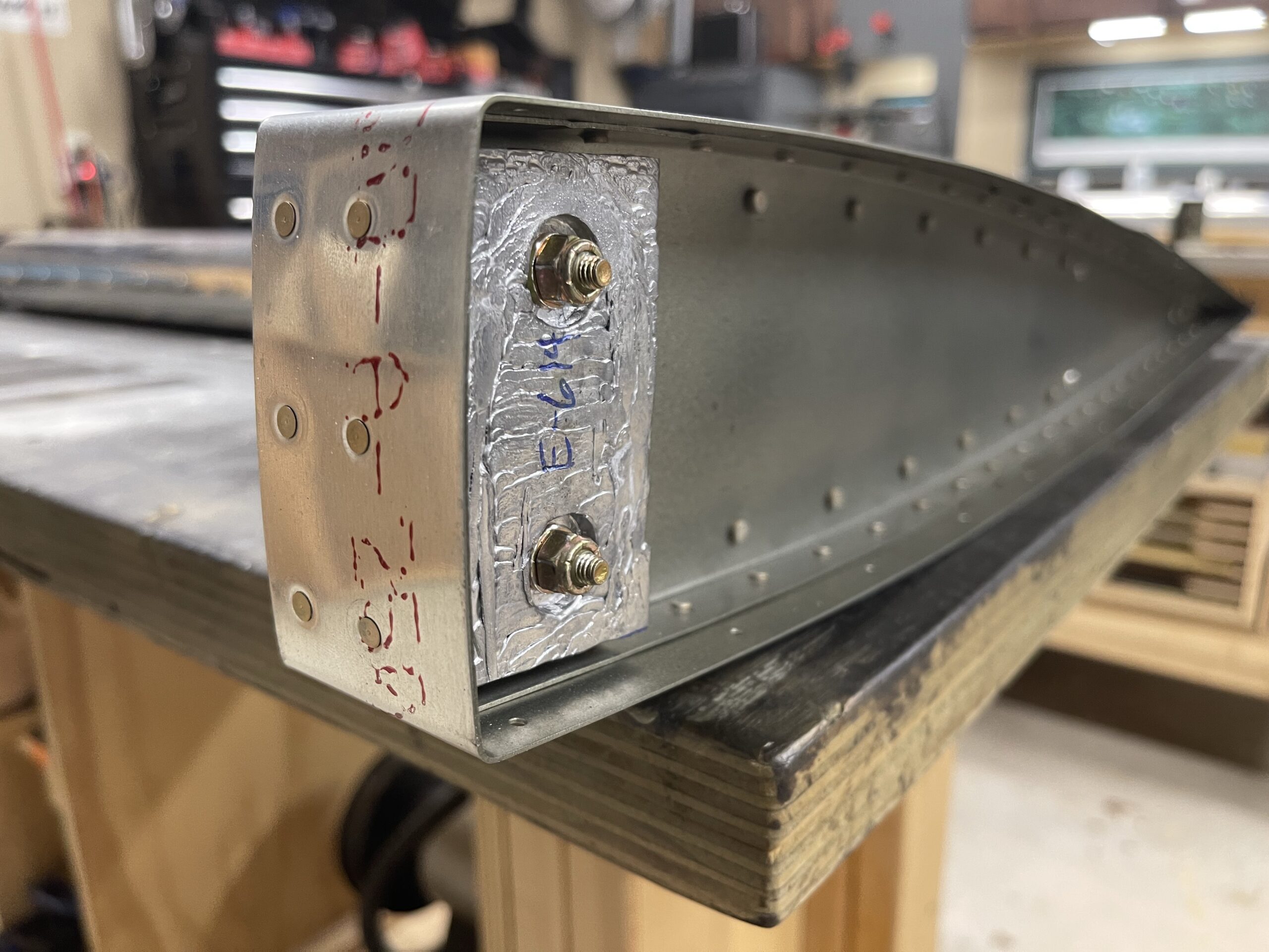 Elevator Counterbalance Weights Installed