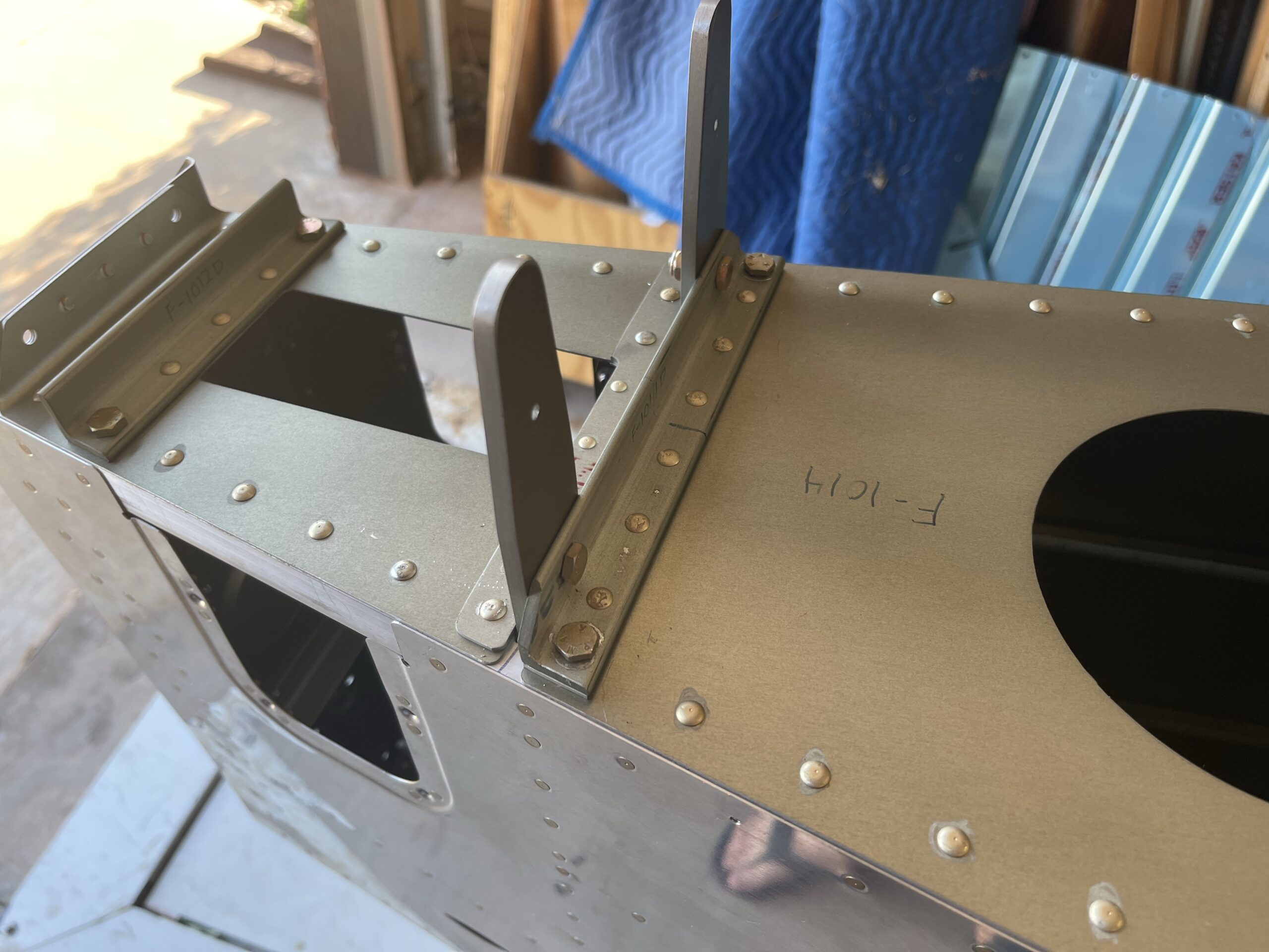 Rear Deck Completed and Top Skin Rivet Ready