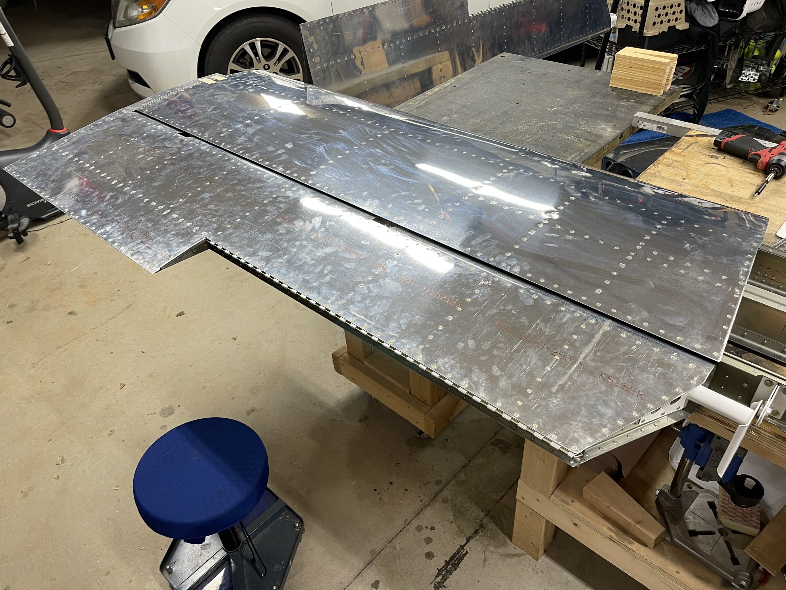 Left Elevator Initial Attachment