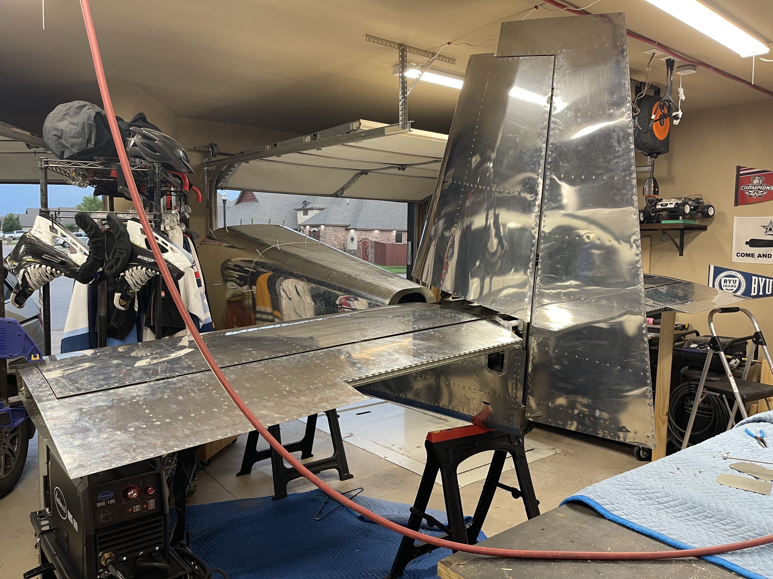 Elevator Push Rod Completed and Rudder Installed