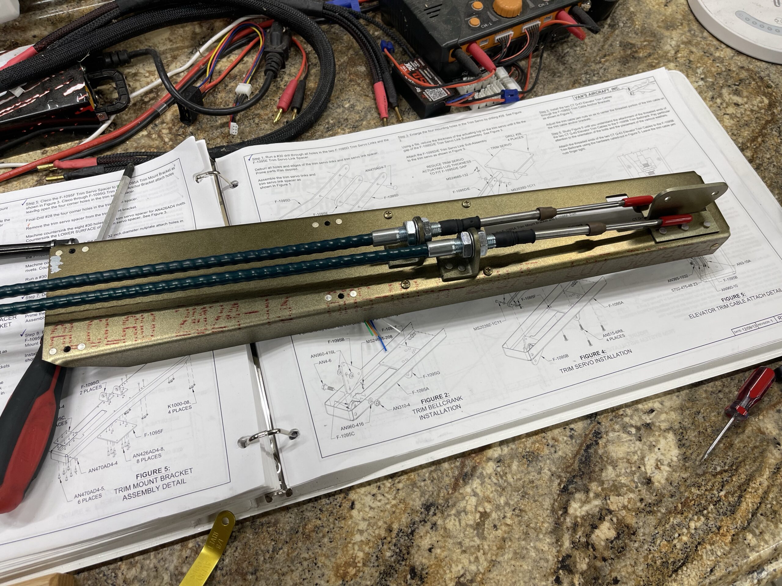 Elevator Trim Servo Mounting Assembly