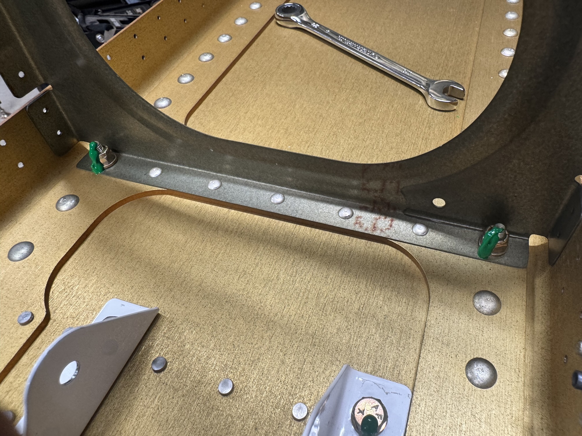 Left Wing Ribs Riveted and Bolted