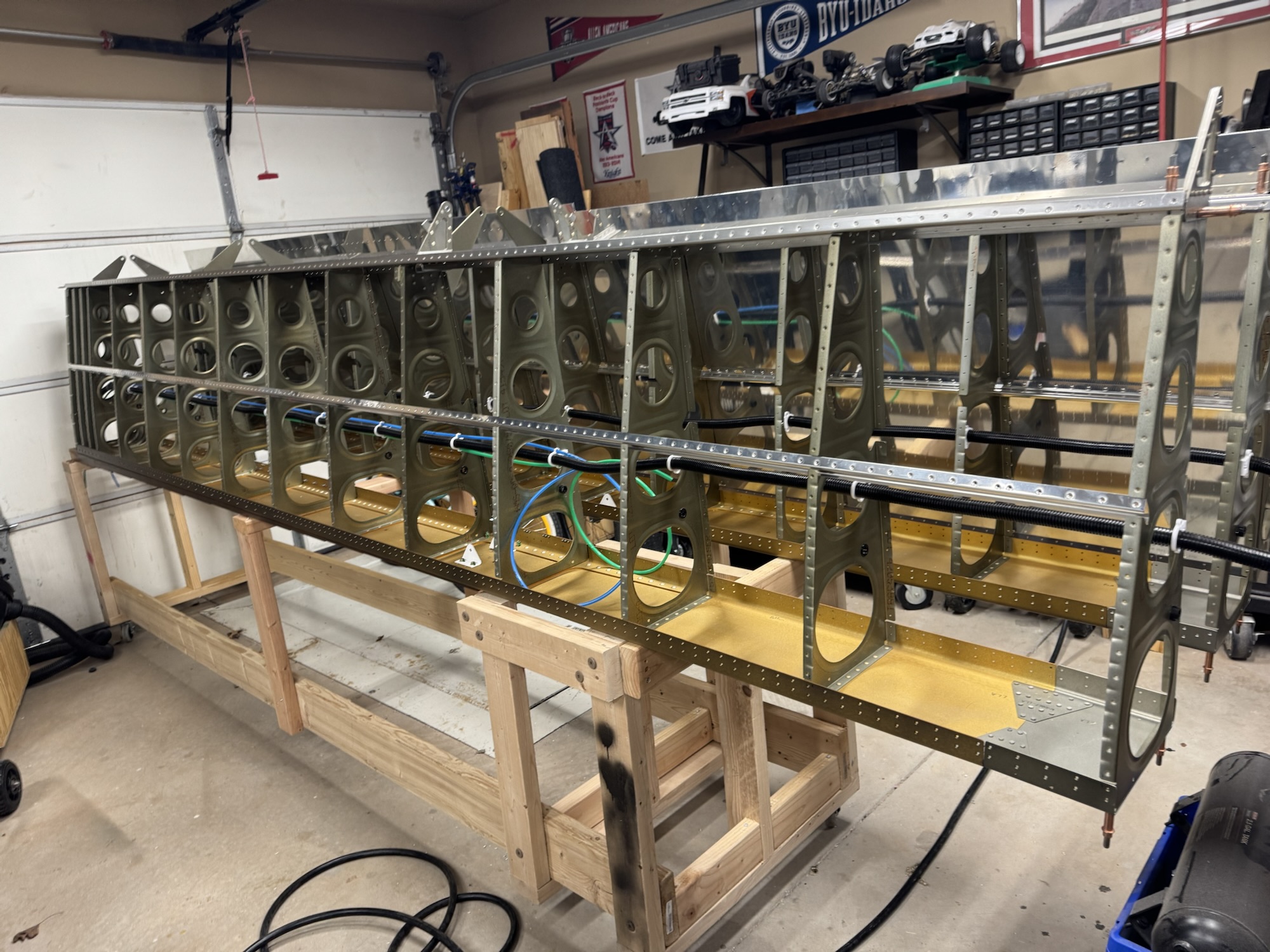 Right Wing Top Skin Dimpling Day 2 & Left Wing Rib/Spar Dimpling