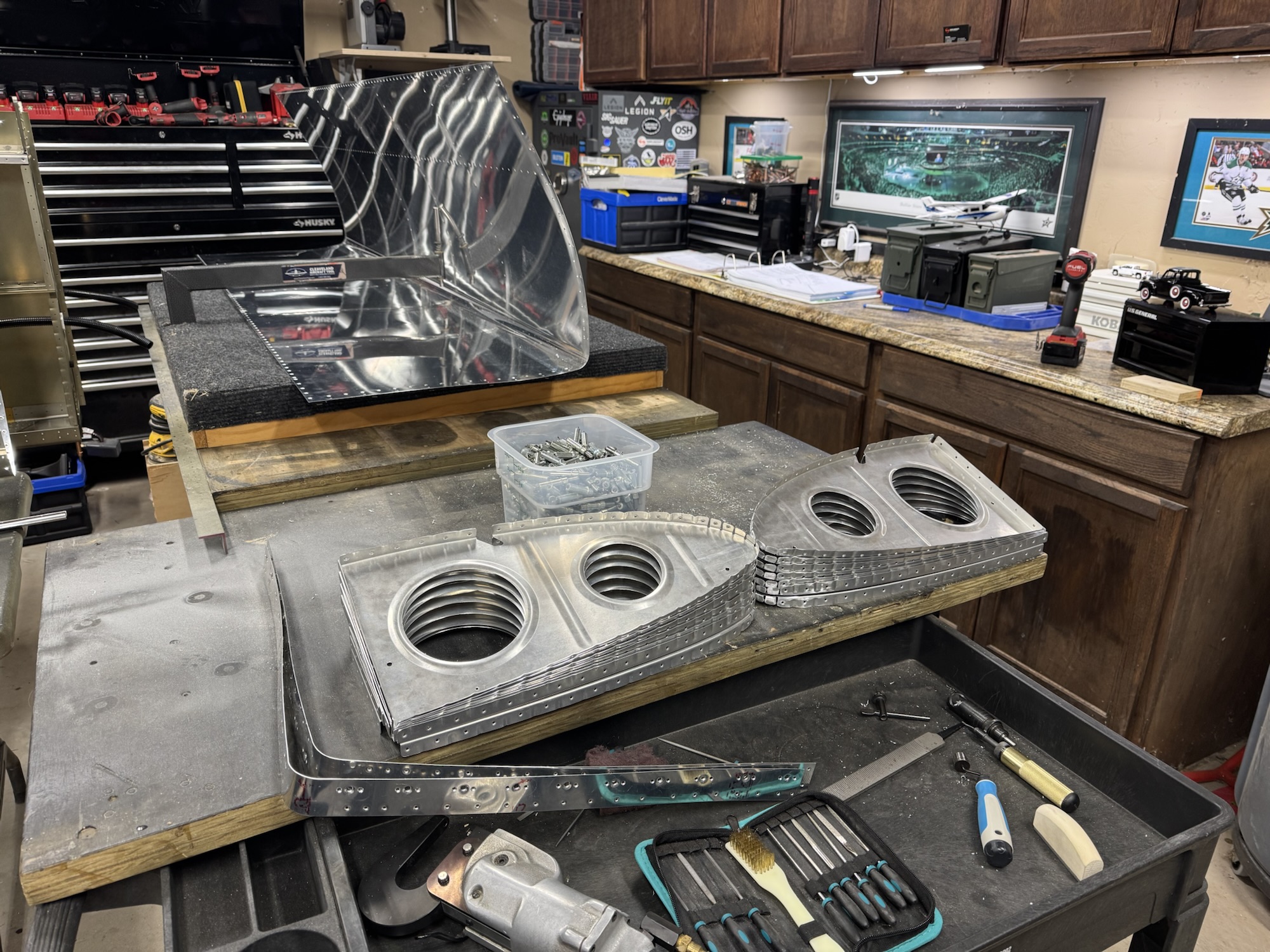 Leading Edge Deburring Complete – Dimpling Begins