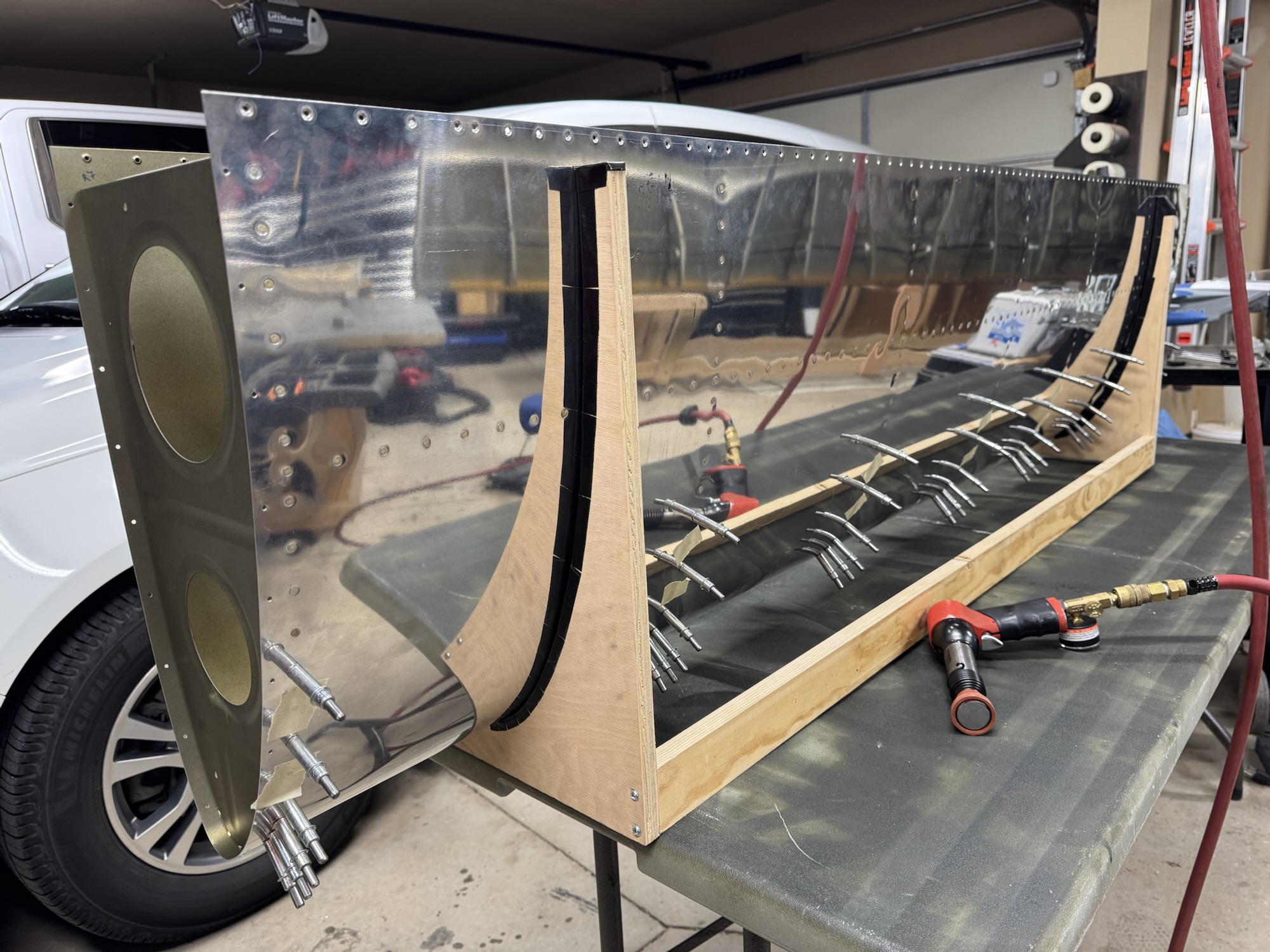 Right Leading Edge Riveting Continued