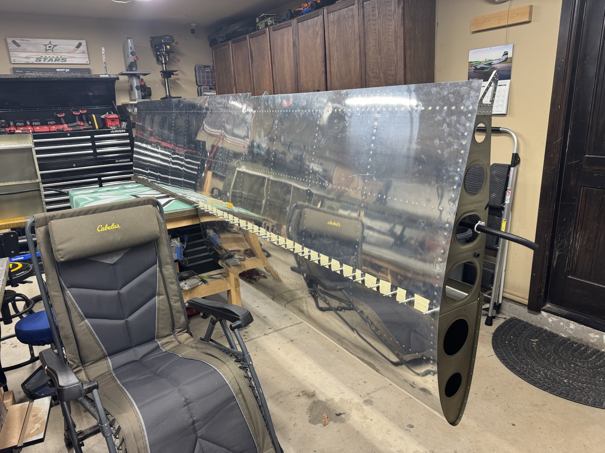 Left Leading Edge Almost Installed