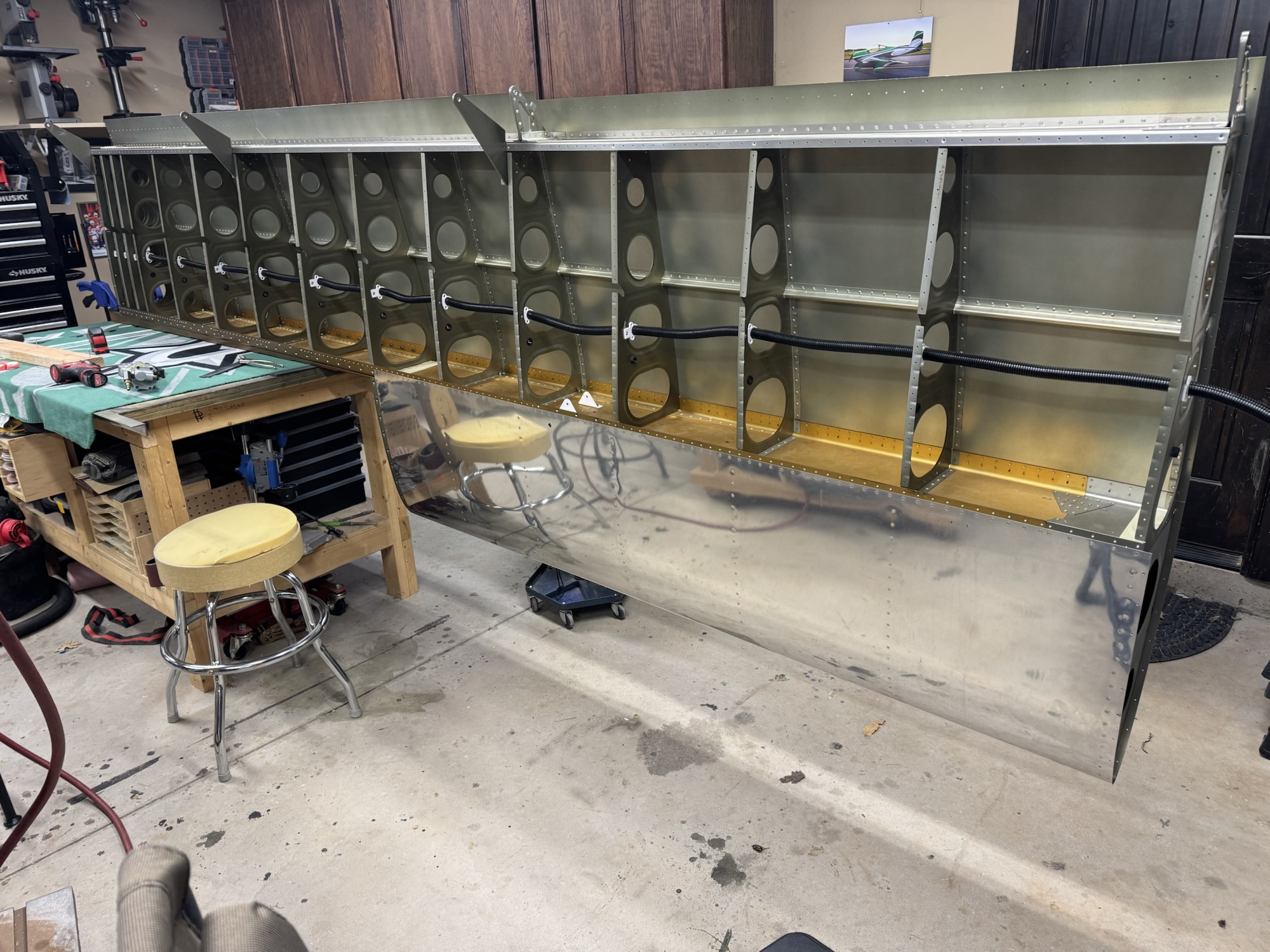 Right Leading Edge Partially Riveted