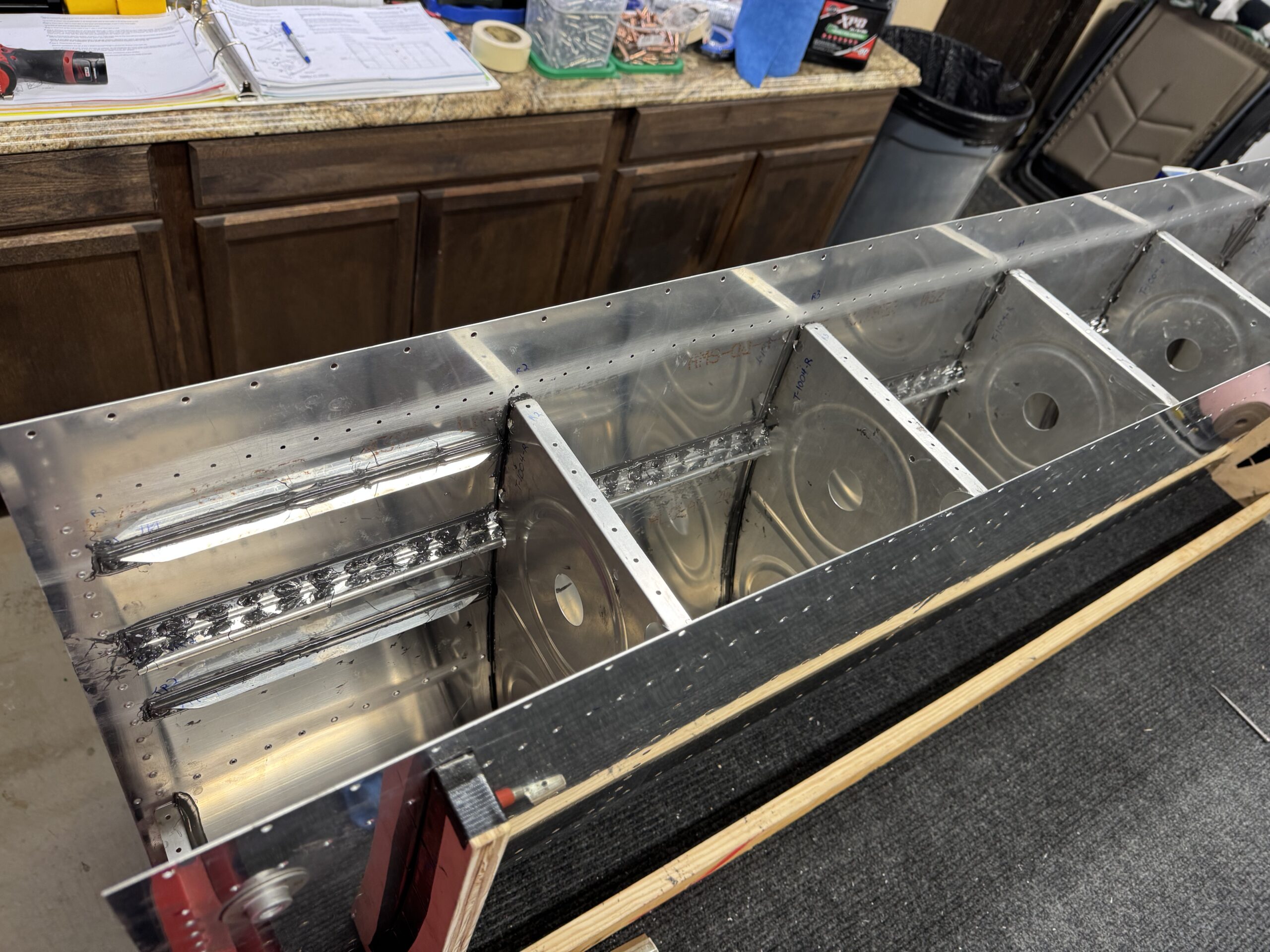 Right Tank J Stiffener Installed