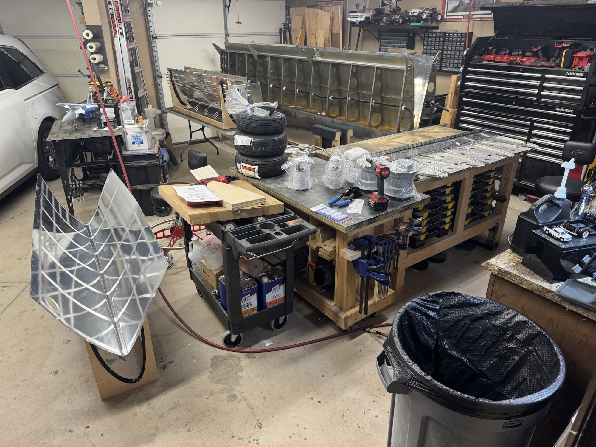 Left Tank Fully Deburred and Some Countersinking