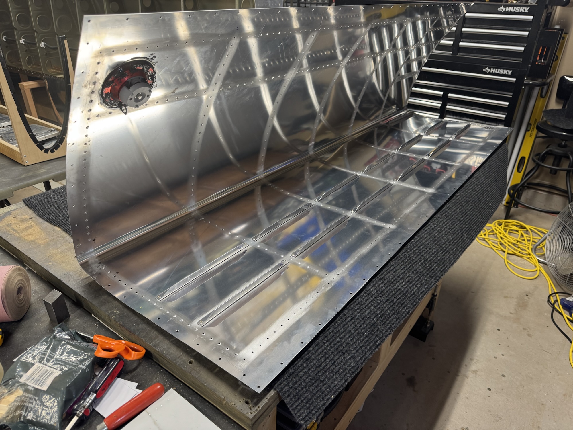 Prepping for Tank Stiffener Install