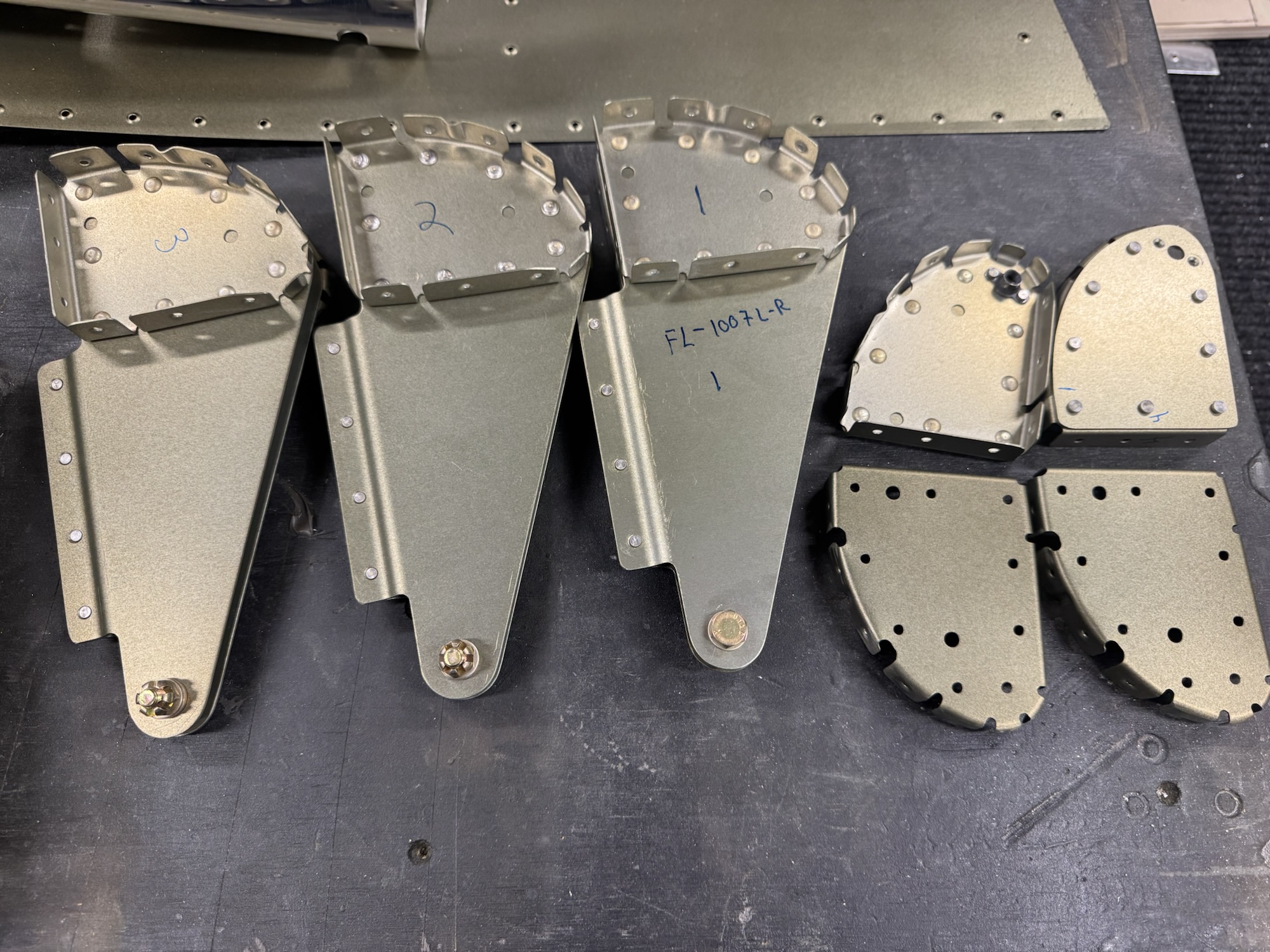 Right Flap Components Primed and Nose Ribs Assembled