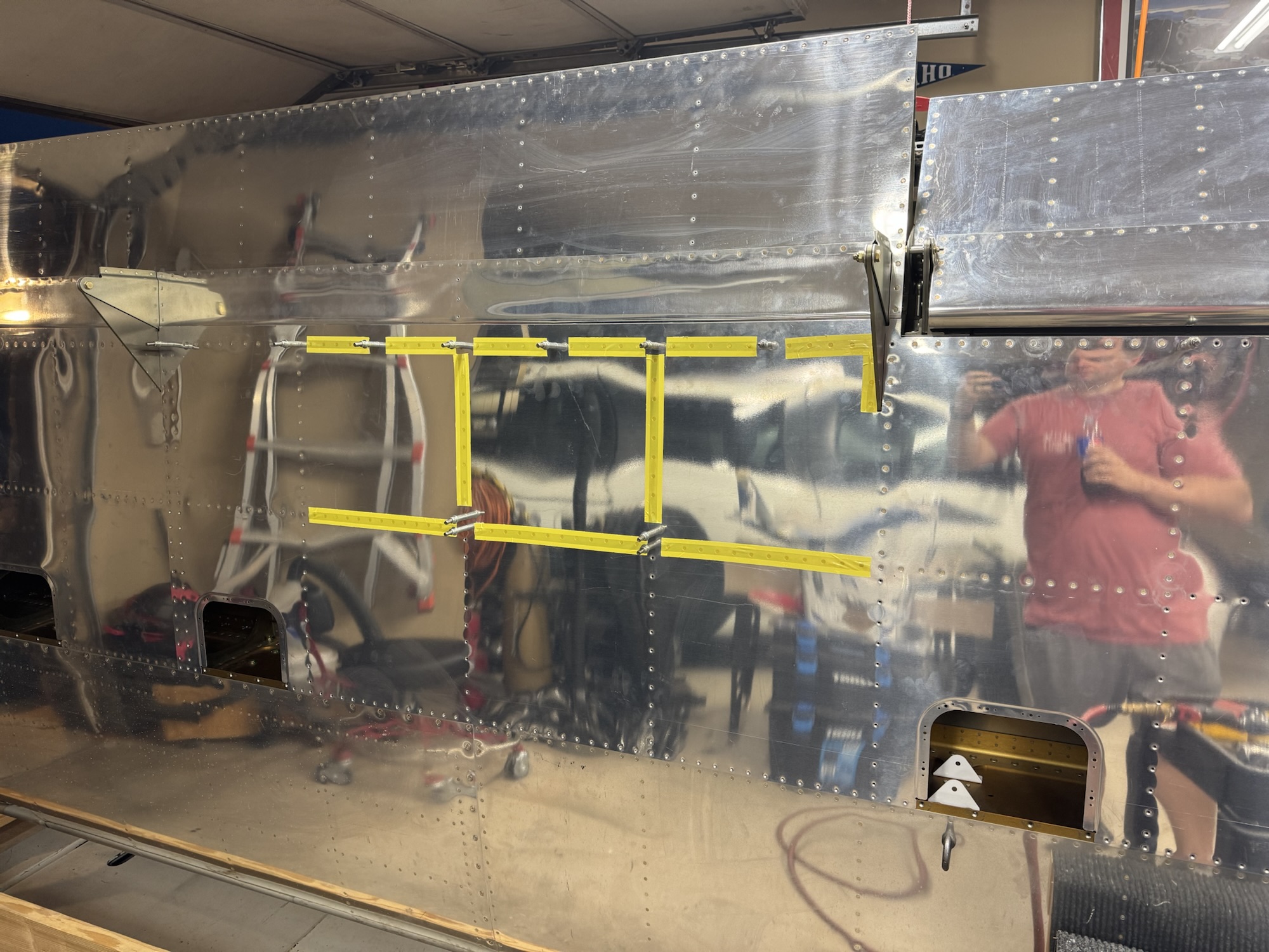 Right Wing Bottom Skins Riveting Day 3