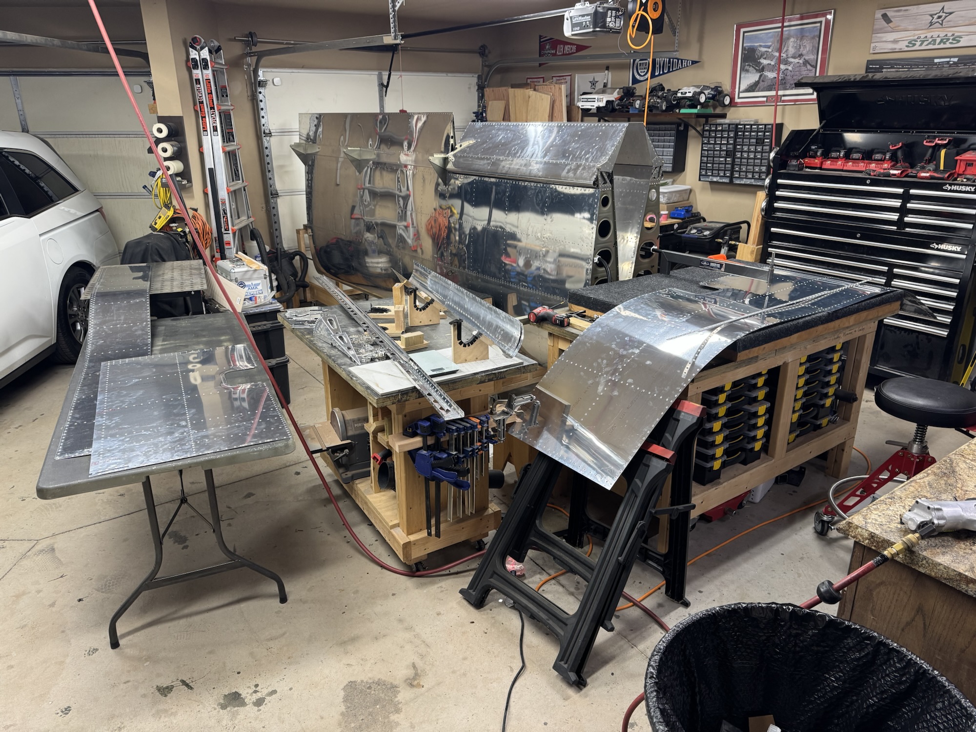 Dimpling All Parts – Left Bottom Wing Skin