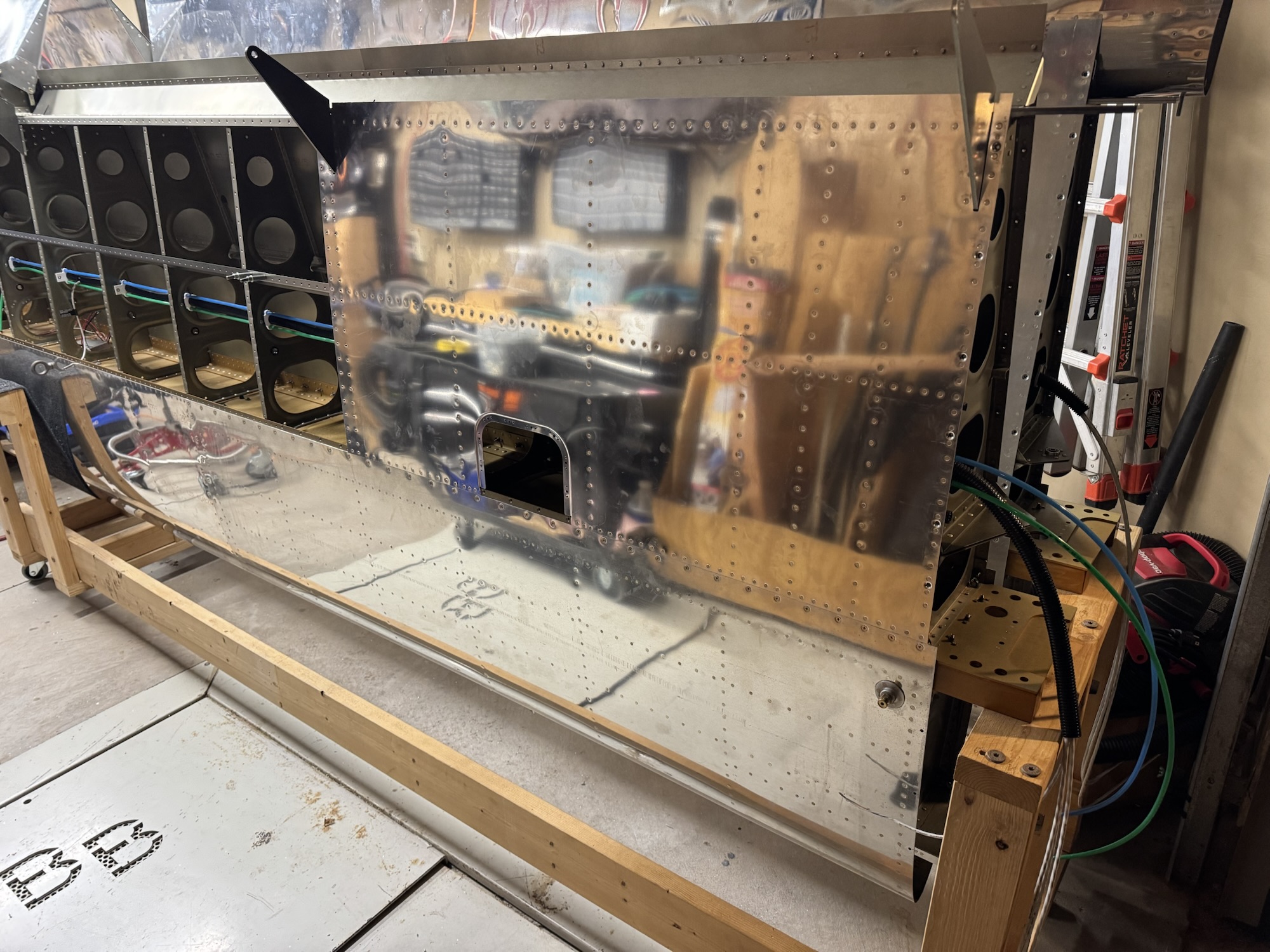 Left Inboard Bottom Wing Skin Complete