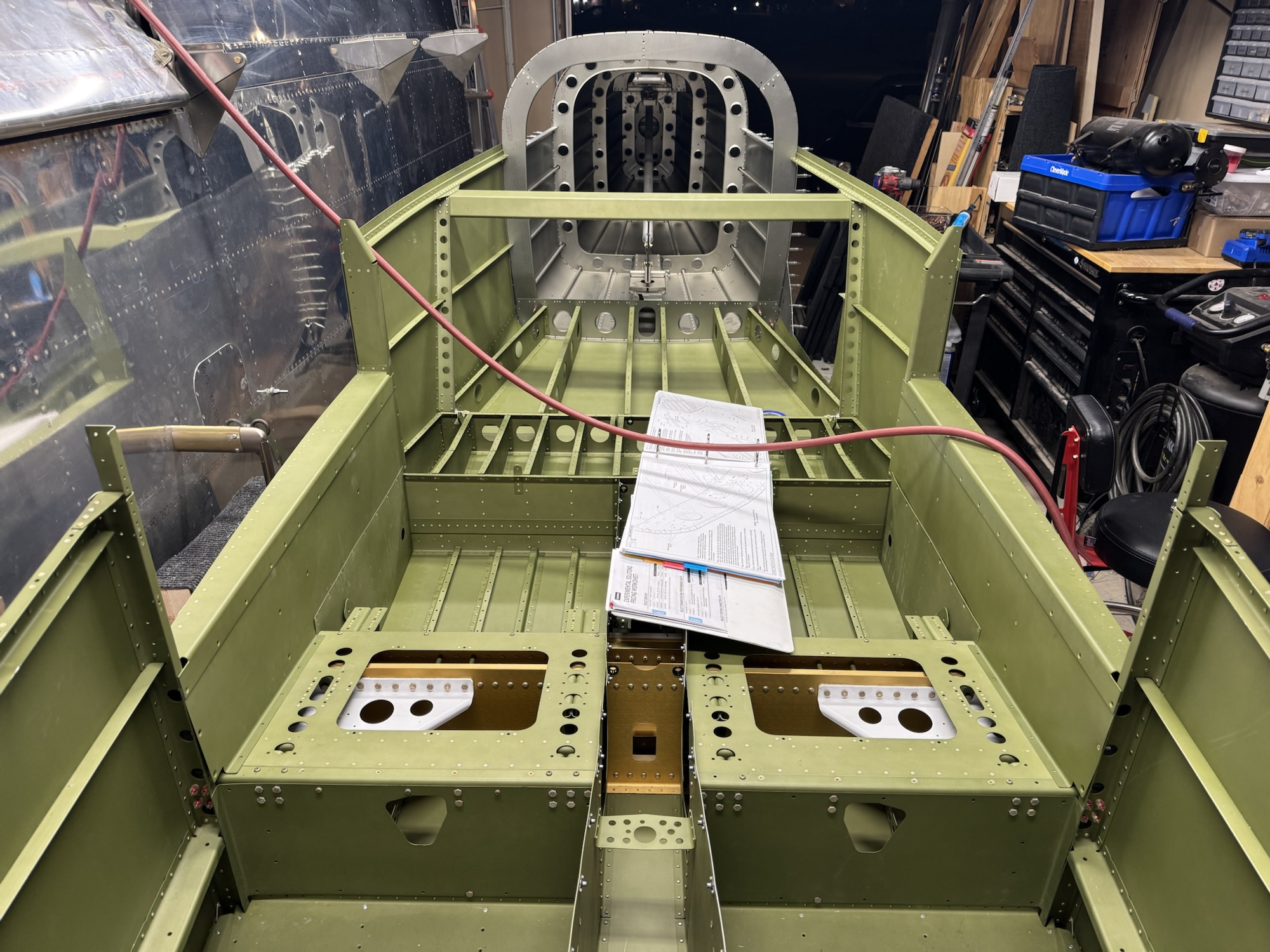 Initial Joining of Empennage and Fuselage